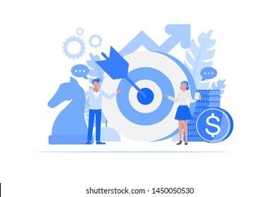 Business people character vector design. Business Strategy concept.