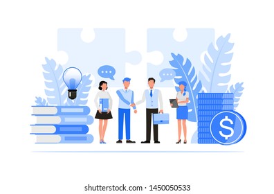 Business people character vector design. Business Relationships concept.