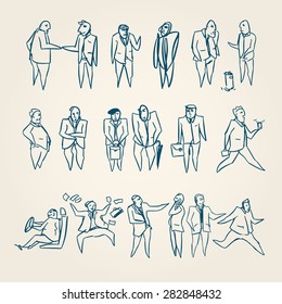 business people characters conceptual illustration