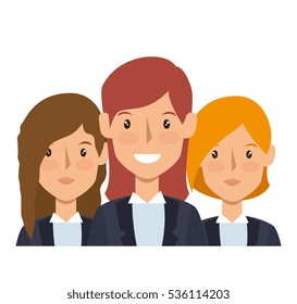 business people characters icon