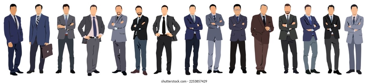 business people collection, set of business people