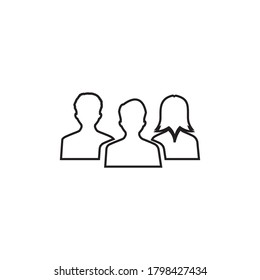 business people and community logo isolated on white background