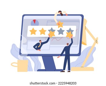 Business People Create A Product With A High Rating