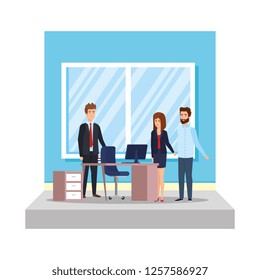 business people with curriculum vitae in the office