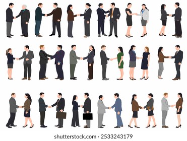 Business people. negócio negócio - Equipe e grupo de empresários apertando as mãos sobre o acordo e a colaboração. Conceito de trabalho em equipe e aperto de mão