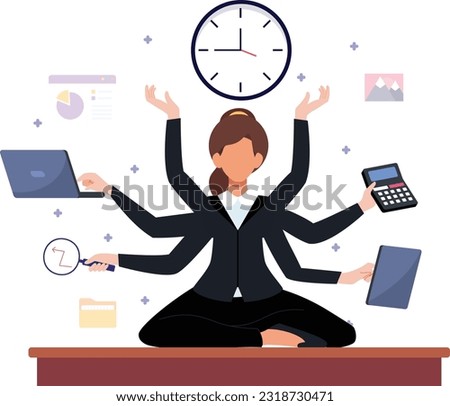 Business people dealing multi task new idea. working on laptop. the concept of business goals, success, satisfying...