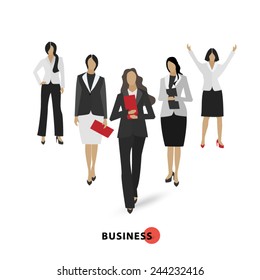 Business people design vector in different poses