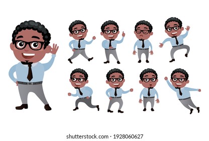 Business people with different poses