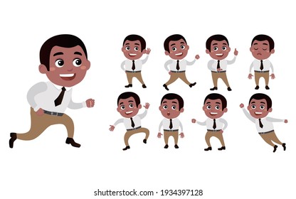 Business people with different poses