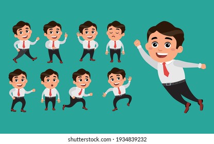 Business people with different poses
