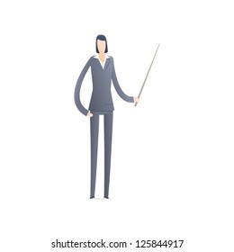 business people in different situations