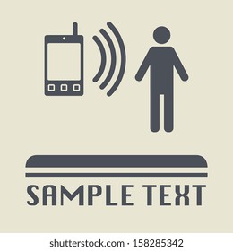 Business people, different situations icon or sign, vector illustration