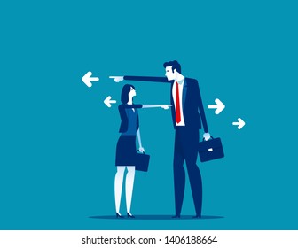 Business People Lay Blame Someone Concept Stock Vector (Royalty Free ...