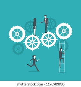 Business people doing teamwork