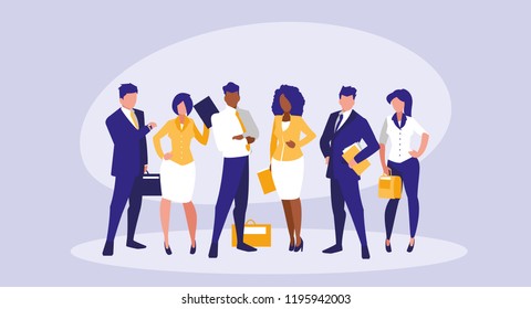 business people elegant avatar character
