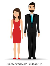 Business people and entrepreneur design, vector illustration.
