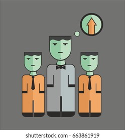 Business people. Flat design vector illustration