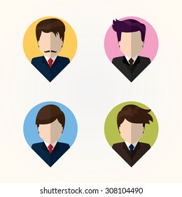 Business people Flat icons