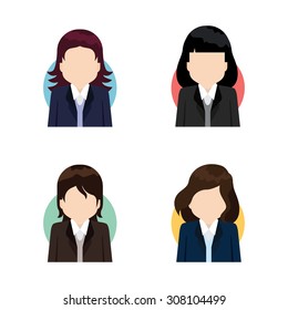 Business people Flat icons