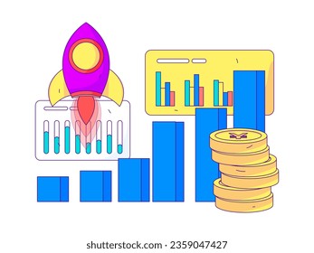 Business People Flat Vector Concept Operation Hand Drawn Illustration
