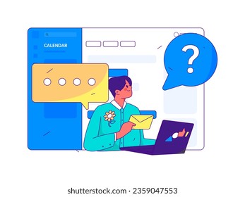 Ilustración de la operación de concepto de vectores planos para personas de negocios
