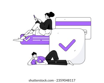 Ilustración de la operación de concepto de vectores planos para personas de negocios
