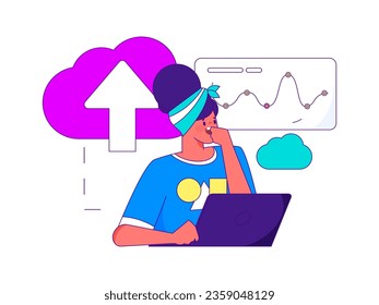 Ilustración de la operación de concepto de vectores planos para personas de negocios
