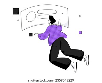 Ilustración de la operación de concepto de vectores planos para personas de negocios
