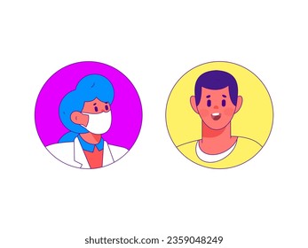 Ilustración de la operación de concepto de vectores planos para personas de negocios
