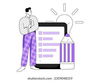 Ilustración de la operación de concepto de vectores planos para personas de negocios
