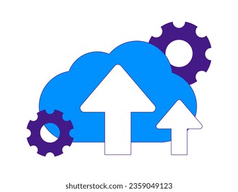 Business People Flat Vector Concept Operation Hand Drawn Illustration
