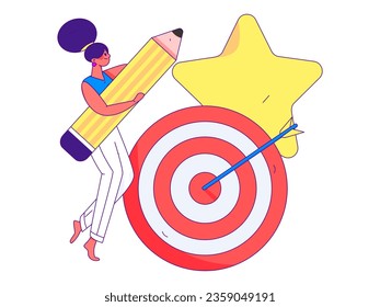 Business People Flat Vector Concept Operation Hand Drawn Illustration
