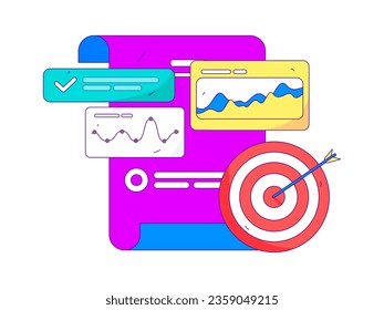 Business People Flat Vector Concept Operation Hand Drawn Illustration
