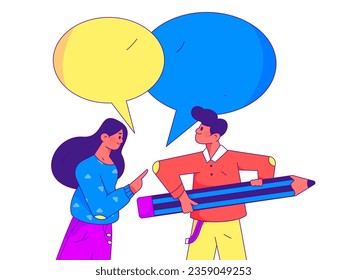 Business People Flat Vector Concept Operation Hand Drawn Illustration
