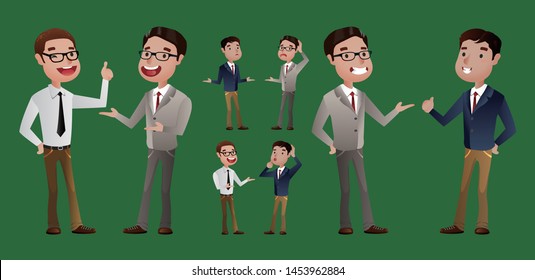Business people group avatars characters