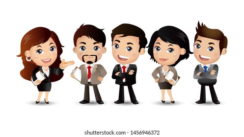 Business People Group Avatars Characters - Vector