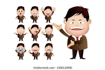 Business people group avatars characters