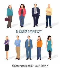 business people group human resources flat vector illustration