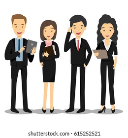 Business people, group of office workers. Business cartoon characters collection.