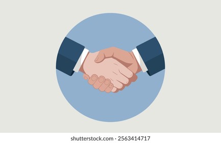 Business people hand shake for business deal, partnership of bonding in business, Shaking hand icon in dealing business of organization friendship.