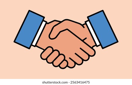 Business people hand shake for business deal, partnership of bonding in business, Shaking hand icon in dealing business of organization partnership.