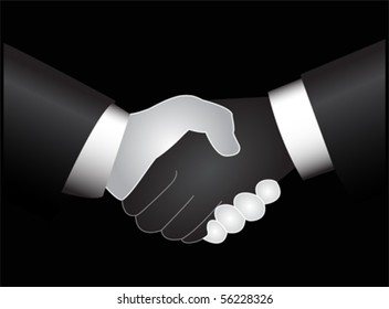 business people Handshake, vector