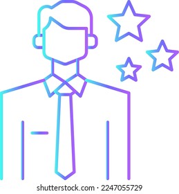 Business people, human resources, office management - thin line web icon set. Outline icons collection. Simple vector illustration.