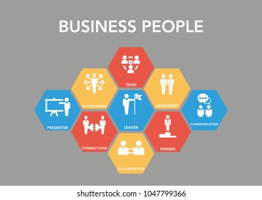 Business People Icon Concept