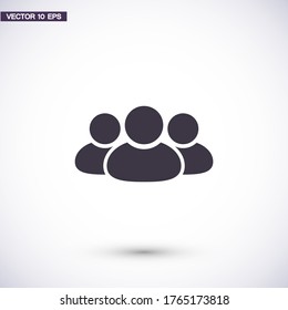 Business people icon. group of persons. people. Vector graphics. human icon work done for your use. 10 eps