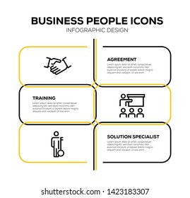 BUSINESS PEOPLE ICON AND ILLUSTRATION CONCEPT