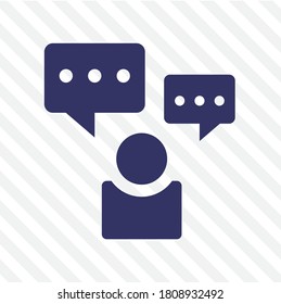 business people icon. isolated in striped background