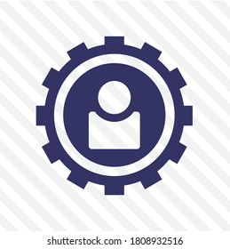 business people icon. isolated in striped background