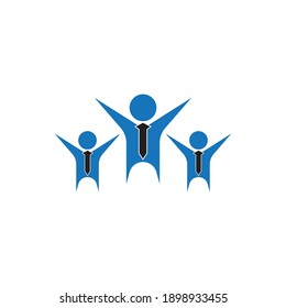 Business people icon logo vector illustration