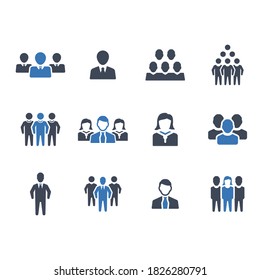 Business people icon set 4 (Blue Series) - Shutterstock ID 1826280791
